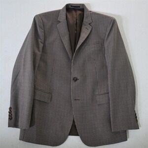 Bespoke 40S Brown Check Mens Blazer Suit Jacket Sport‎ Coat